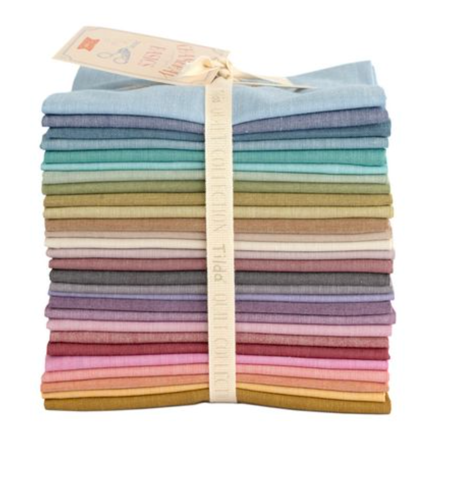 Tilda Chambray Fat Quarter Bundle 28pc