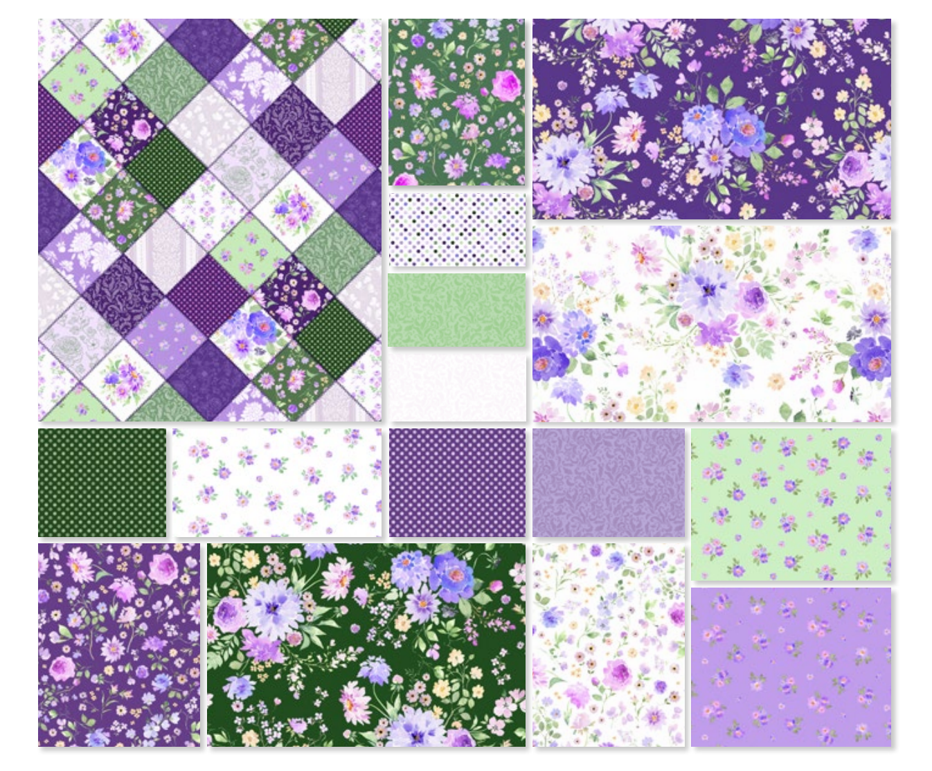 SEPTEMBER PREORDER -- Chateau En Fleur Fat Quarter Bundle 16 Prints