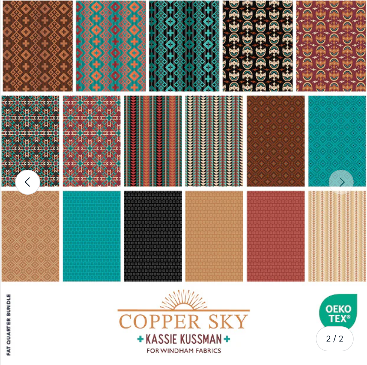 Copper Sky Fat Quarter Bundle 18 Fabrics