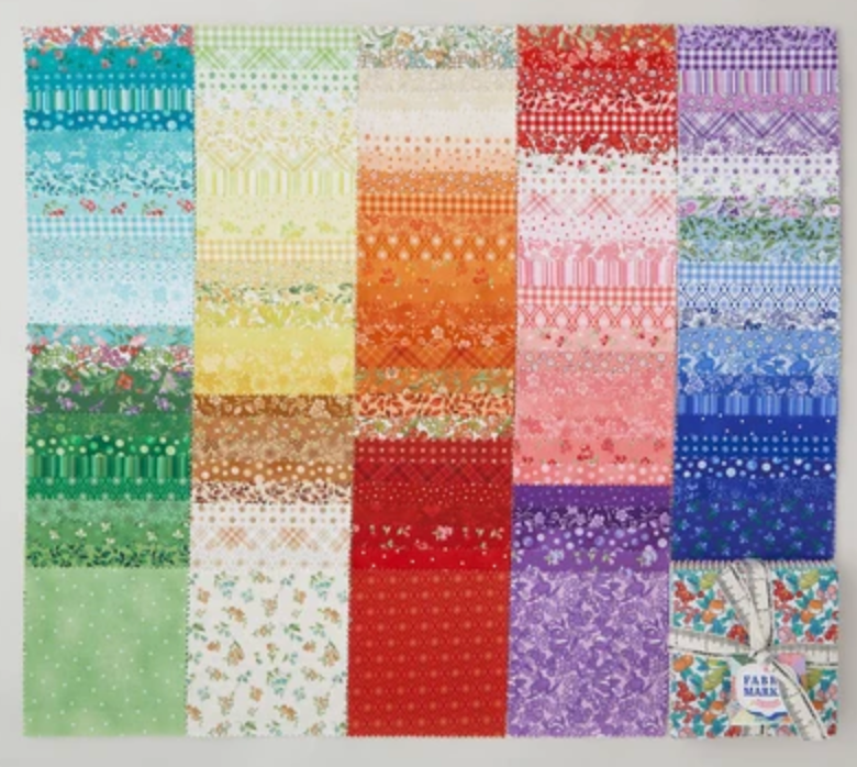 Fabric Market Charm Pck 127 Pieces 5" Squares
