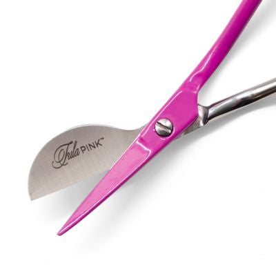 DECEMBER PREORDER -- Tula Pink Cosmic Raspberry 4 In Mini Duckbill Scissors