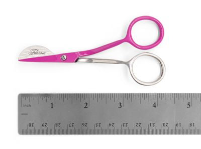 DECEMBER PREORDER -- Tula Pink Cosmic Raspberry 4 In Mini Duckbill Scissors