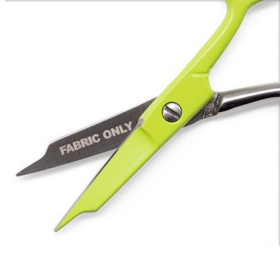 DECEMBER PREORDER -- Tula Pink Glitch Green Large Ring Micro Tip Scissors