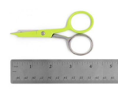 DECEMBER PREORDER -- Tula Pink Glitch Green Large Ring Micro Tip Scissors