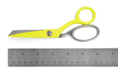 DECEMBER PREORDER -- Tula Pink Acid Yellow 6 Inch Bent Trimmer Scissors