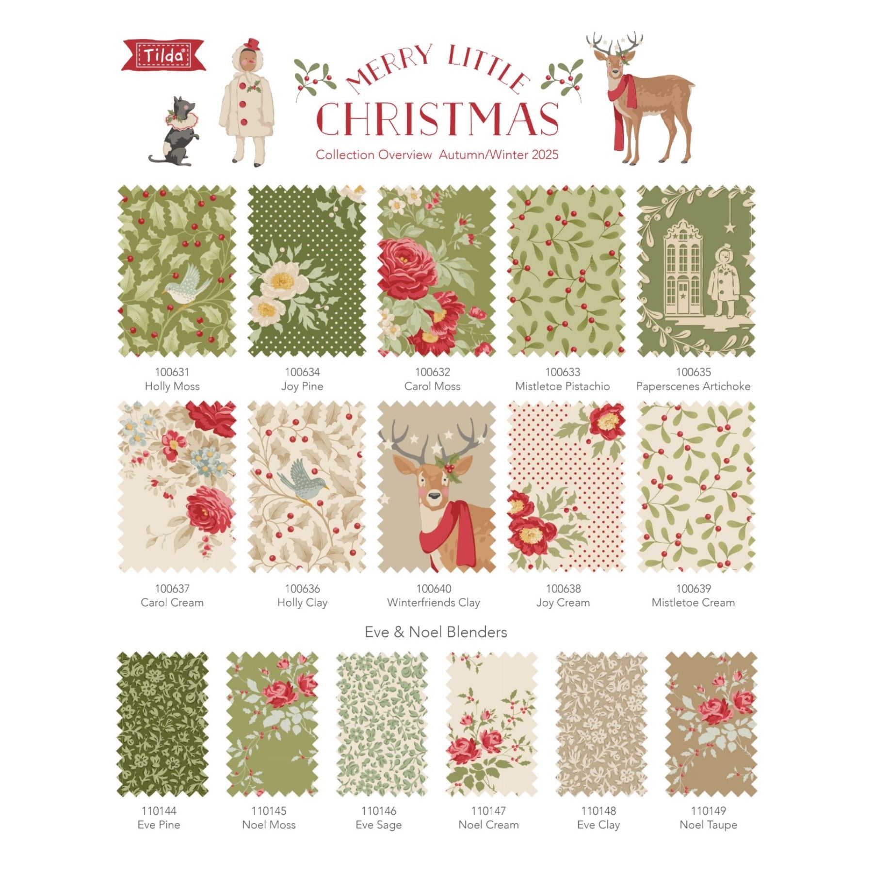 SEPTEMBER PREORDER -- Merry Little Christmas 32-piece Fat Quarter Bundle