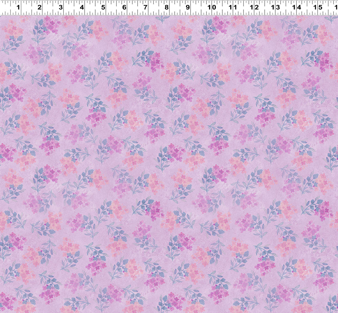 Floral Stamps Light Purple