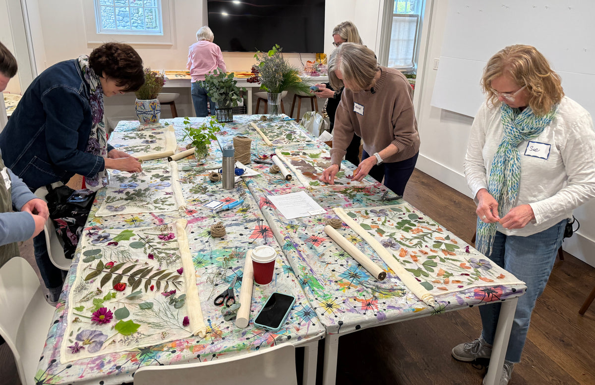 11/09/2026 Botanical Printing Silk Scarf Workshop 10-1