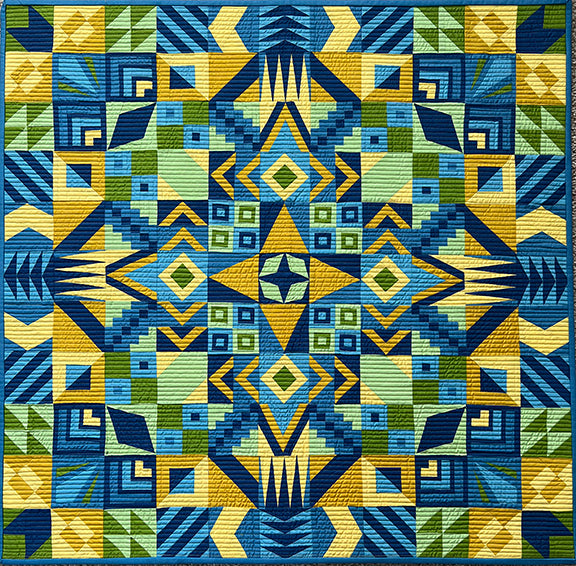 Daisy Dodge Cleopatra Quilt Block Foundation Paper & Pattern 33x33