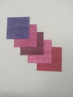 100 Pre Cut 4" Quilting Fabric Squares  Purple Pink Waves