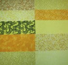 100 Pre Cut 4" Quilting Fabric Squares Yellow Summer