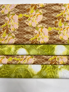 16 Pre Cut 10" Quilting Fabric Squares Lime Lust