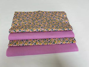 16 Pre Cut 10" Quilting Fabric Squares Pink Garden