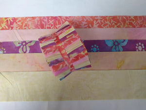 20 Strips 2.5" Jelly Rolls Fabric Squares Pre Cut Quilting Summer Batik