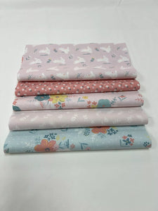 20 Pre Cut 10" Quilting Fabric Squares Easter Garden