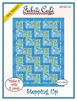 Fabric Cafe Quilt Pattern Stepping Up  Make it with 3 yards! 44"x59" FREE SHIPPING