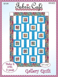 Fabric Cafe Quilt Pattern Gallery Make it with 3 yards! 44"x62" FREE SHIPPING