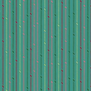 Better Not Pout By Nancy Halvorsen For Benartex By The 1/2 Yard Candy Stripe Turquoise