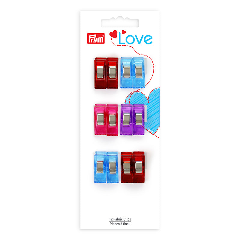 Prym Love Quilting & Fabric Notions Fabric Clips Small 12ct
