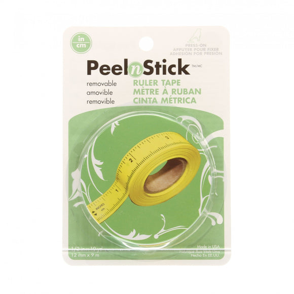 Peel N Stick Ruler Tape 1/2in x 10yds