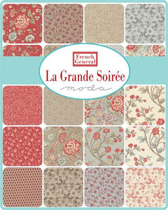 Moda  42 5" Charm Pack Squares La Grande Soiree By French General