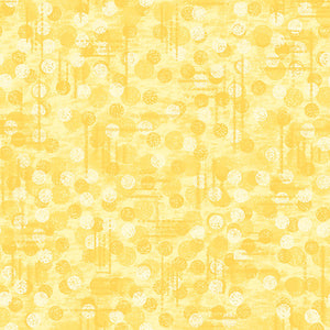 100% Cotton Quilting by the 1/2 Yard Blank Quilting Jot Dot Yellow