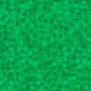 100% Cotton Quilting by the 1/2 Yard Blank Quilting Jot Dot Green