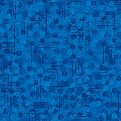 100% Cotton Quilting by the 1/2 Yard Blank Quilting Jot Dot Blue
