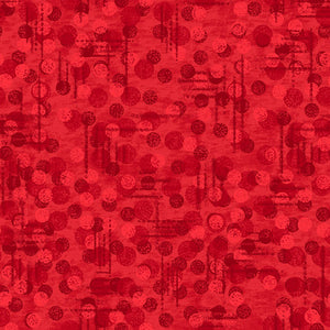 100% Cotton Quilting by the 1/2 Yard Blank Quilting Jot Dot Red