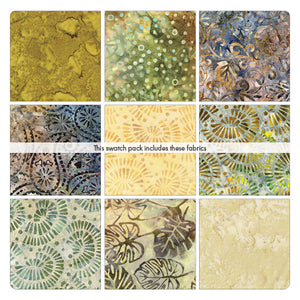 42 5" Squares Quilting Charm Pack Squares By BENARTEX STUDIO Bali Palettes Naturals