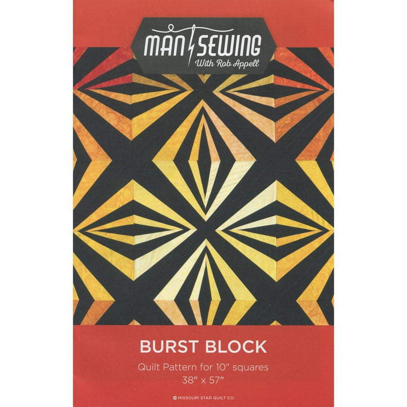 Man Sewing Burst Block Pattern SKU: PAT1409