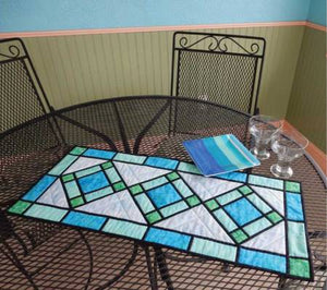 Cut Loose Press Stained Glass Table Runner Pattern