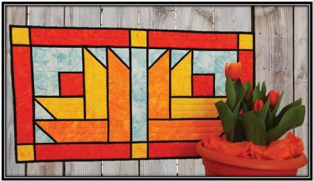 Cut Loose Press Stained Glass Table Tulips Pattern