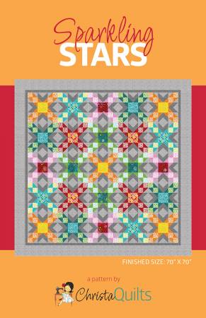 Sparkling Stars Quilt Pattern 70*70 by Christina Quilts