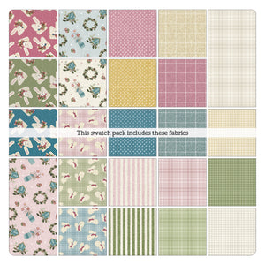 42 5" Squares Quilting Charm Pack Squares By BENARTEX STUDIO A WOOLY GARDEN