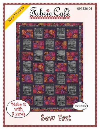 Fabric Cafe Quilt Pattern Sew Fast Make it with 3 yards! 44