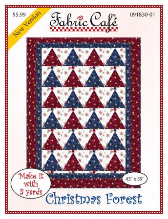 Fabric Cafe Quilt Pattern Christmas Forest Pattern Make it with 3 yards! 43