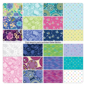 42 5" Squares Quilting Charm Pack Squares By BENARTEX STUDIO Frolic