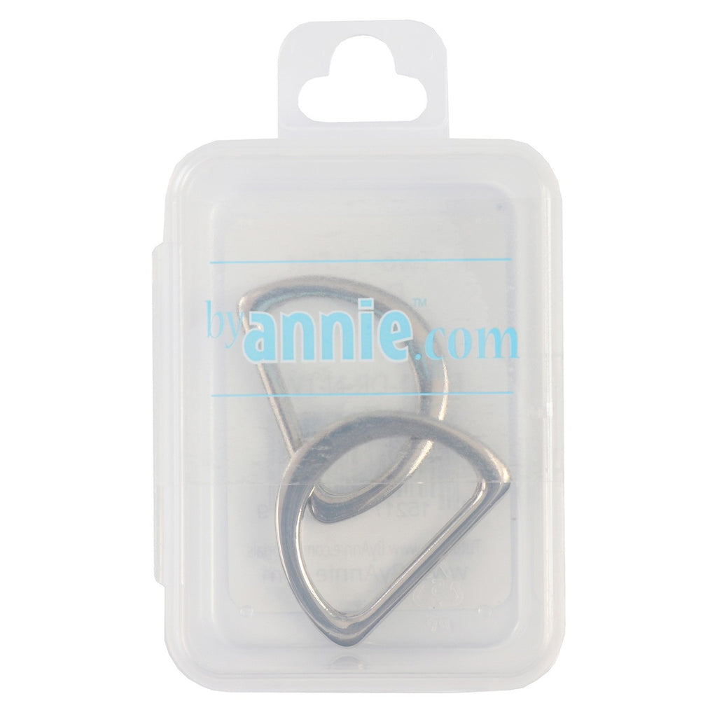 D Ring Flat 1in Nickel Set of Two ByAnnie