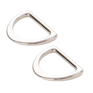 D Ring Flat 1in Nickel Set of Two ByAnnie