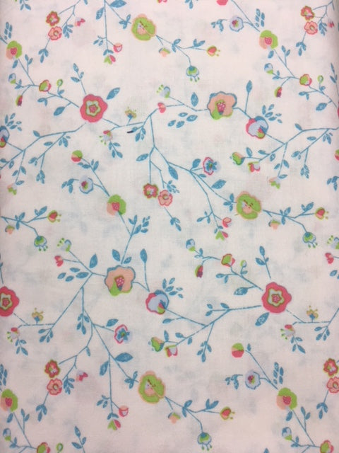 The Blend Katy Tanis Quilting Fabric By The 1/2 Yard Garden Party White