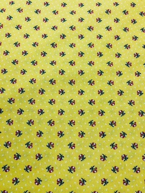 Quilting Fabric By the 1/2 Yard RJR Fabrics  Home Again Yellow