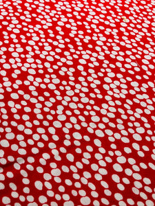 Quilting Fabric By The 1/2 Yard Kanvas Studios Red & Dot