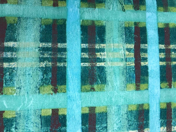 Quilting Fabric By The 1/2 Yard Micheal Miller Textured Plaid