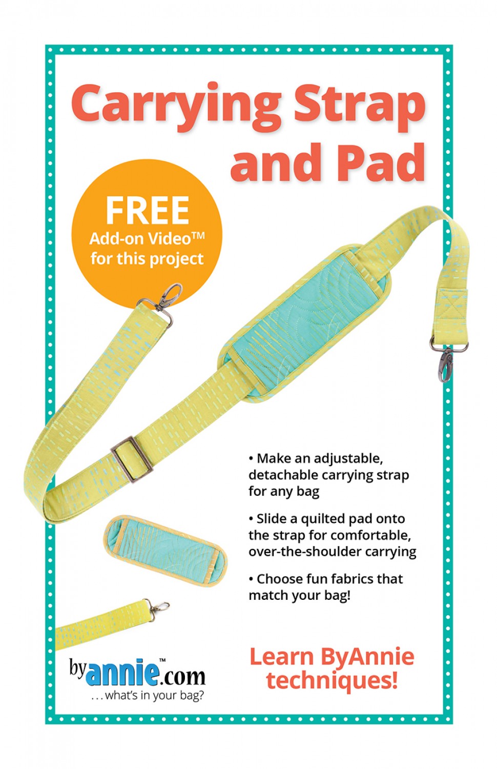 ByAnnie Pattern Carrying Strap and Pad