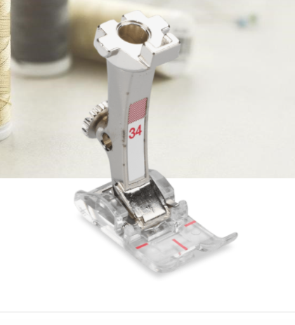 BERNINA Reverse Pattern Foot with Clear Sole #34