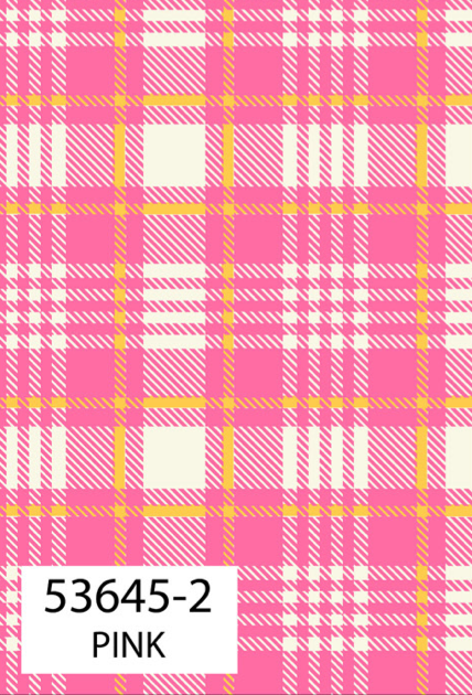 Quilting Fabric Denyse Schmidt Bonny By The 1/2 Yard Pink Plaid
