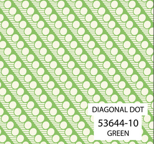 Quilting Fabric Denyse Schmidt Bonny By The 1/2 Yard Diagonal Dot Green