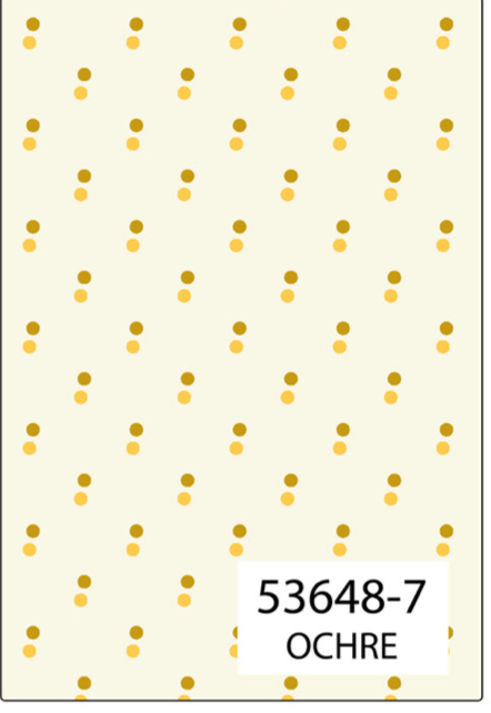 Quilting Fabric Denyse Schmidt Bonny By The 1/2 Yard Ochre Dots