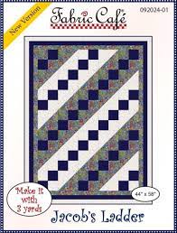 Fabric Cafe Quilt Pattern Jacob's Ladder Make it with 3 yards! 44"x58" FREE SHIPPING